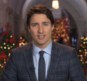 Όχι μόνο ωραίος ο Τρουντό: Το υπέροχο μήνυμα του Καναδού πρωθυπουργού για τα Χριστούγεννα