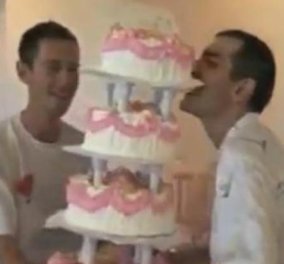 Βίντεο - smile: Μετέφεραν την πολυόροφη γαμήλια τούρτα και.... πάρτην κάτω  