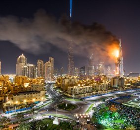 Ντουμπάι: Συνταρακτικές φωτό & βίντεο από το φλεγόμενο 5αστερο - 1 νεκρός & 16 τραυματίες πριν κλείσει το 2015   