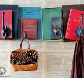 Θα εκπλαγείτε! Φανταστικές διακοσμητικές ιδέες με τα βιβλία σας - reuse και θα γίνουν υπέροχα κομμάτια του χώρου σας