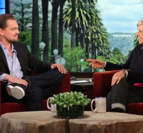 Γέλιααα: Ο Leonardo DiCaprio μιμείται στην Ellen De Generis: Νόμιζε ότι έπεφτε το αεροπλάνο του