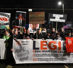 Γυαλιά - καρφιά τα έκαναν ακροδεξιοί στην Λειψία - Εικόνες χάους - Διαδηλώσεις κατά των μεταναστών - Βίντεο