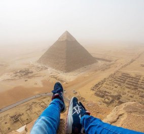 18χρονος ανέβηκε στις πυραμίδες της Αιγύπτου, τράβηξε φανταστικές φωτογραφίες αλλά τον απέκλεισαν for ever! 