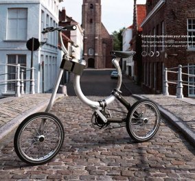 Το πρώτο οβάλ ποδήλατο στον κόσμο! Μαγικό, σε super design για να το μπαινοβγάζετε στο λεωφορείο ή το μετρό