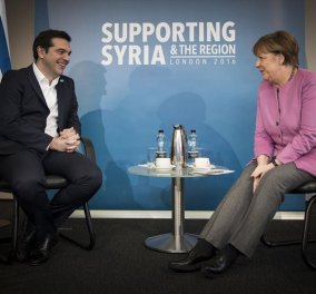 Συνάντηση Τσίπρα - Μέρκελ στη Διεθνή Διάσκεψη Δωρητών για τη Συρία 
