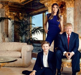 Ντόναλντ Τράμπ: Φωτό από το ''παλάτι'' που μένει με την οικογένεια του - Χρυσός 24 καρατίων & ατελείωτη χλιδή παντού