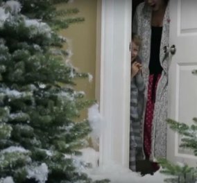 Μπαμπάς σκηνοθέτης: Έστησε χιονοθύελλα για τα παιδιά του μέσα στην κουζίνα του σπιτιού - Ουάου