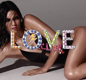 Η Kendall Jenner η πιο αισθησιακή 20χρονη - Νέο εξώφυλλο στο Love με εσώρουχα & μαγιό Calvin Klein 
