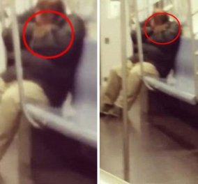 Βίντεο: Ποντίκι σκαρφαλώνει σε επιβάτη του μετρό που αποκοιμήθηκε - Μην σου τύχει