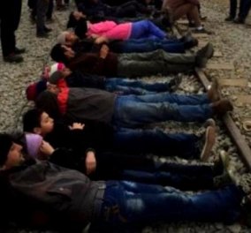 Κίνηση απελπισίας στην Ειδομένη: Πρόσφυγες πέφτουν στις ράγες του τρένου - η διαμαρτυρία για τα κλειστά σύνορα 