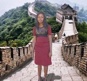 Κενυάτισσα θεούλα έκανε διακοπές με...  Photoshop - Έγινε σταρ & μυστηριώδης άνδρας της πλήρωσε ταξίδι στην Κίνα!