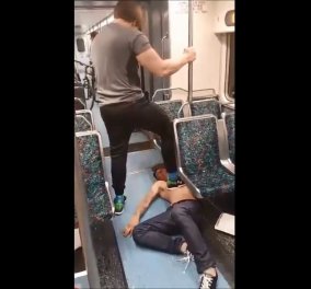  Βίντεο : «O Βίκινγκ του μετρό» - Επιβάτης εξουδετερώνει ημίγυμνο τραμπούκο που απειλούσε τον κόσμο