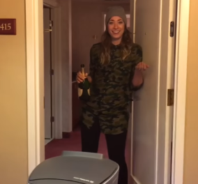 Φανταστικό βιντεάκι: Ρομποτάκι κάνει delivery σε ένοικο στο δωμάτιο της μέσα στου ξενοδοχείο