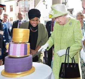 Αυτή είναι η τούρτα για τα 90 γενέθλια της  Βασίλισσας Ελισάβετ που έφτιαξε η Μπαγκλαντεσιανή ζαχαροπλάστης Nadiya -Φώτο & βίντεο