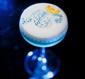 Iάπωνας barman ζωγράφισε πάνω σε cocktails - Το αποτέλεσμα πρέπει να το δείτε!