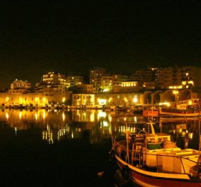 Μια υπέροχη νυχτερινή βόλτα στο πανέμορφο λιμάνι του Ηρακλείου - (βίντεο)