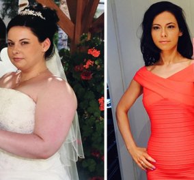 Στο γάμο της ξεχείλιζαν τα κιλά από το νυφικό - 1 χρόνο μετά έμεινε μισή με γυμναστική & διατροφή   