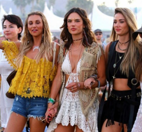 Τα διάσημα κορίτσια το έριξαν έξω στο Coachella: Έβαλαν σορτς, δικτυωτά, διαφανή & δαντέλες 