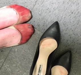  Πλημμύρισε το Twitter με φλατ παπούτσια σε αλληλεγγύη για την γυναίκα που απολύθηκε γιατί δεν έβαζε τακούνι  