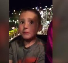 Βίντεο: Ο πατέρας έζησε το "τέλος" του στο τρενάκι του τρόμου: Έσπασε η ζώνη του 6χρονου γιου του και ...  