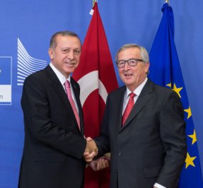 O Γιούνκερ τρίζει τα δόντια στον Ερντογάν: Να σκεφτεί 2 φορές πριν αθετήσει τη συμφωνία για το μεταναστευτικό