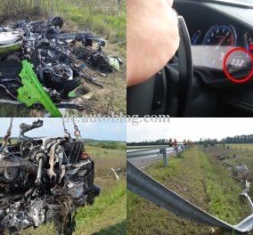 Βίντεο για γερά νεύρα - Οδηγός -σκοτώστρα:Έχασε τον έλεγχο της Lamborghini με ταχύτητα 300χλμ