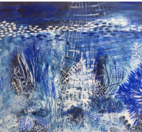 Με το μπλε, το χρώμα της ελληνικής ψυχής η Βάσω Τρίγκα ταξιδεύει την τέχνη της και στο Παρίσι - Εγκαίνια το Σάββατο 21/5