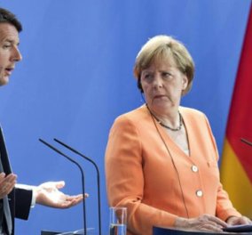 Ρέντσι κατά Μέρκελ: Τέρμα τα μαθήματα από το Βερολίνο - Ας ανησυχήσουν για τις Γερμανικές τράπεζες 