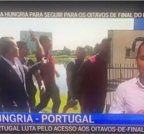 Βίντεο: Έξαλλος ο Κριστιάνο Ρονάλντο άρπαξε το μικρόφωνο δημοσιογράφου και το έριξε σε λίμνη - Τι του έκανε;  