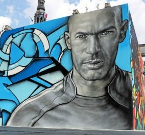 Summer @ eirinika: Παρίσι - Εuro 2016 - ''Oλοζώντανα'' graffiti με Ζιντάν, Ρονάλντο, Ινιέστα