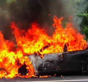 Τραγωδία στην Αττική Οδό: Νεκρός οδηγός αυτοκινήτου που τυλίχτηκε στις φλόγες 