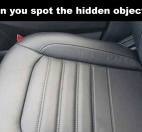 Το κρυμμένο αντικείμενο σε κάθισμα αυτοκινήτου που τρέλανε το διαδίκτυο – Εσύ μπορείς να το εντοπίσεις;