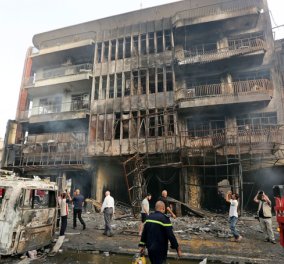 Στους 125 έφτασαν οι νεκροί από βομβιστική επίθεση του Ισλαμικού Κράτους στη Βαγδάτη