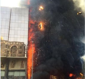 Στις φλόγες ξενοδοχείο στη Μέκκα - Άγνωστο αν υπάρχουν θύματα - Βίντεο & φωτό