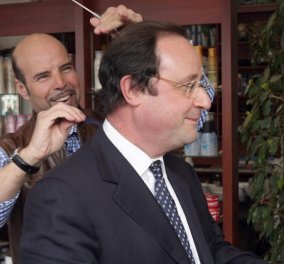 #CoiffeurGate: O πολυχρονεμένος Ολάντ με τα μαλλιά στα κάγκελα - Ξεσάλωσε το ίντερνετ με τα 10.000 ευρώ στο κομμωτή του 