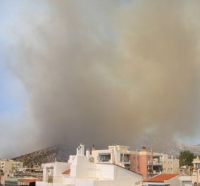 Έκτακτο: Πυρκαγιά μαίνεται κοντά σε κατοικημένη περιοχή στην Γλυφάδα - Απομακρύνθηκαν τα παιδιά από το ΠΙΚΠΑ