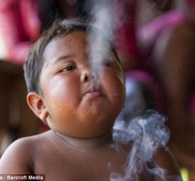 Τι απέγινε ο 2χρονος μπόμπιρας που κάπνιζε 40 τσιγάρα την ημέρα; Φώτο από το κακό στο χειρότερο  