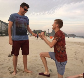 Νέα πρόταση γάμου στο Ρίο: O Χάρι Ντινέιλι είπε ''I do'' στον αθλητή του βάδην Τομ Μπόσγουορθ 