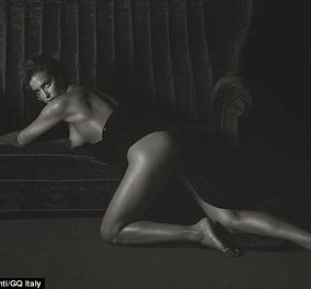 H Irina Shayk σε φανταστική black n' white φωτογράφιση για το GQ - Πιο σέξι από ποτέ