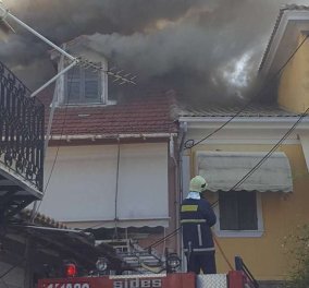 Υπό έλεγχο η φωτιά στο κέντρο της Λευκάδας: 10 περίπου τα κτίρια που κάηκαν
