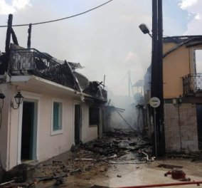 Πυρκαγιά Λευκάδα: Περίπου 10 τα κτίρια που κάηκαν