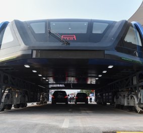 Το "μέλλον" στην Κίνα είναι ήδη εδώ - Τα νέα της λεωφορεία σαν ταινία επιστημονικής φαντασίας!