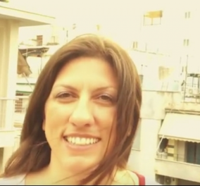 H Ζωή Κωνσταντοπούλου ανέβηκε στην ταράτσα του γραφείου της & μας στέλνει αυτό το βίντεο - selfie 