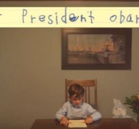 Βίντεο: Συγκλονίζει το γράμμα ενός 6χρονου στον Ομπάμα για τον μικρό Ομράν  