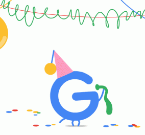 18α γενέθλια της Google: Η μεγαλύτερη μηχανή αναζήτησης γιορτάζει με σούπερ Doodle την ''γέννηση'' της 