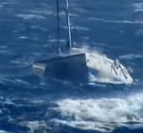 Βίντεο: Το σκάφος παλεύει με τον φουρτουνιασμένο ωκεανό και βγαίνει νικητής  