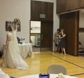 Βίντεο: Τρίποντο στον έρωτα & στο καλάθι έβαλε νύφη - Πέταξε την ανθοδέσμη της και... σκόραρε