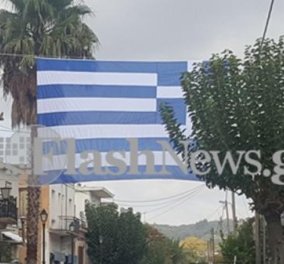 Good News: Στα Χανιά η μεγαλύτερη ελληνική σημαία - Η πόλη γιορτάζει & οι φωτό εντυπωσιάζουν