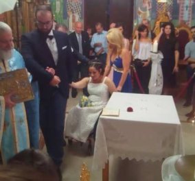 Αγρίνιο: Η δικηγόρος νύφη σε αναπηρικό καροτσάκι - Ο πιο συγκινητικός γάμος της χρονιάς (Φωτό)