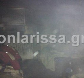Πυρκαγιά σε διαμέρισμα στη Λάρισα από σόμπα - Σε σοβαρή κατάσταση με εγκαύματα 3χρονο αγοράκι 